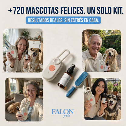 Kit Falon — Cepillo a Vapor + Quitapelos + Fragancia